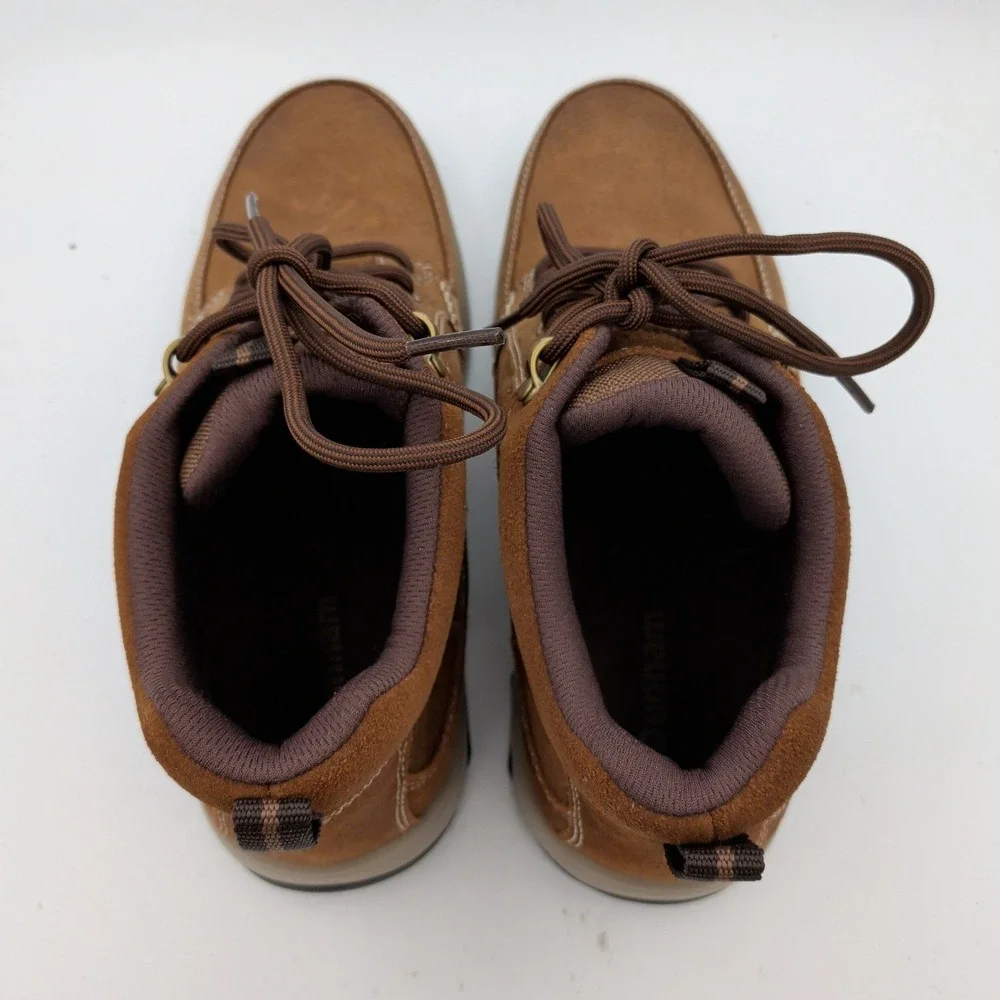 Dunham 8000 Mid Boot Mens 12 D Brown Leather Waterproof Chukka Hiking Boots
